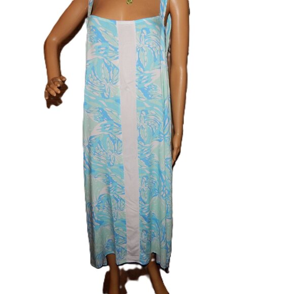 NWT Lilibridge XL/XXL Blue Aqua - Beach Cover-Up Sun Dress - Over Sized XL - Picture 3 of 7
